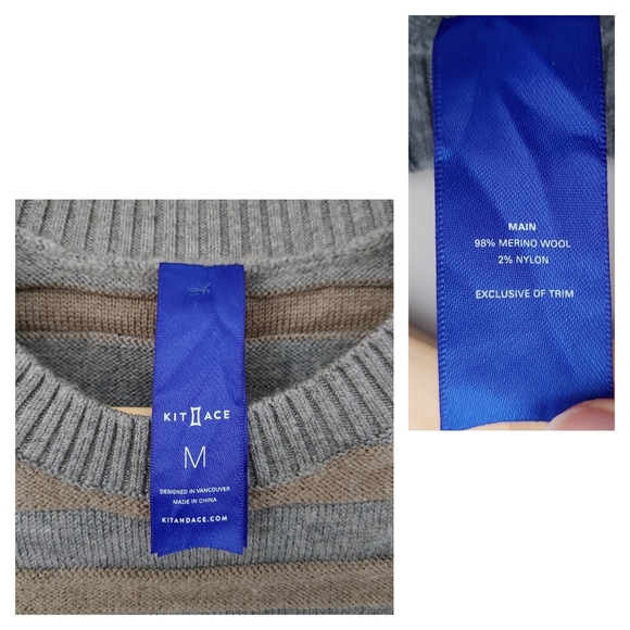 Kit and Ace Dreamy Merino Sweater Tee Knit Top Size Medium - Picture 15 of 16